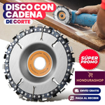 POWERCUT™ - DISCO CON CADENA CORTADOR DE MADERA PARA AMOLADORA + ENVÍO GRATIS📦